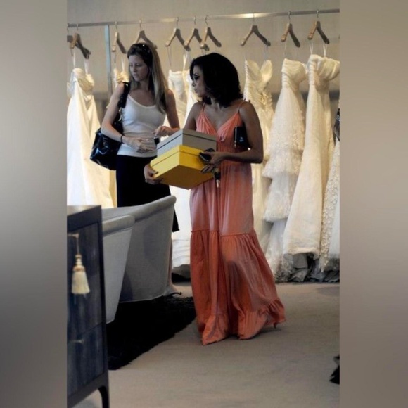 Floral Boho Maxi Dress As Seen On Angelina Jolie, Jessica Alba, Eva Longoria - Picture 5 of 8